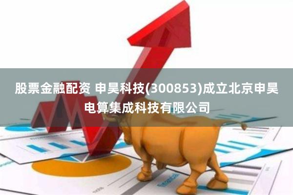 股票金融配资 申昊科技(300853)成立北京申昊电算集成科技有限公司